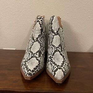 Women's Snakeskin Ankle Boots